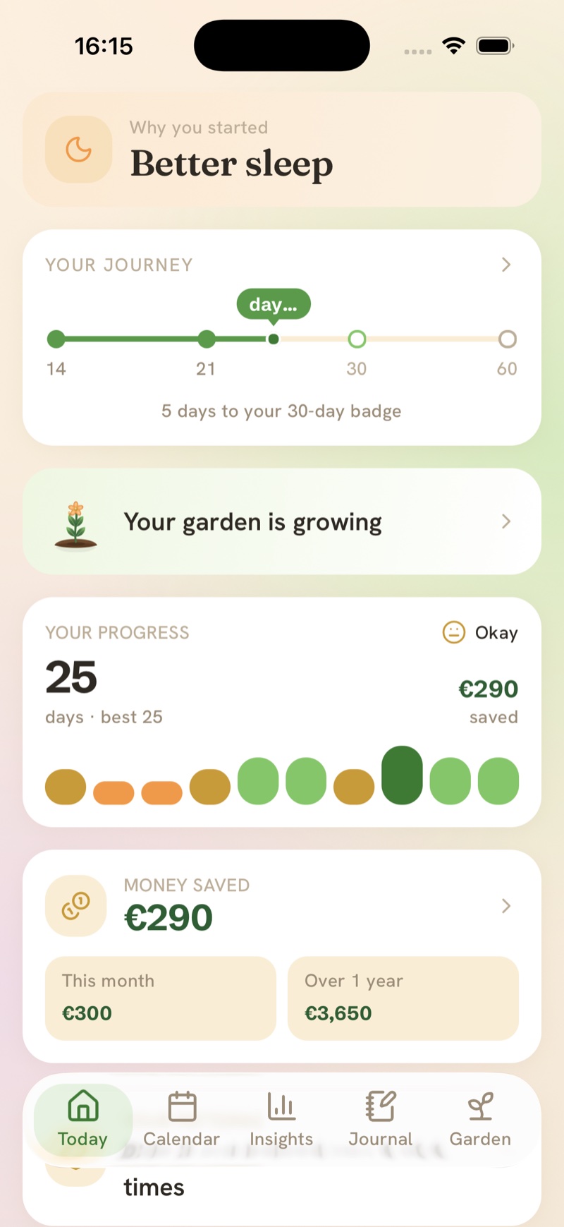 Money & health back